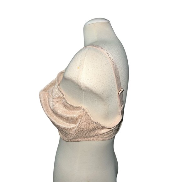 Lilyette Minimizer Bra Lightly Lined Straps Underwire Support Beige Sz 42DDD - Picture 6 of 8